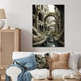 thumbnail image 1 of Designart "Symphonic Architectural Abyss" Tunnels Metal Wall Art Prints, 1 of 1