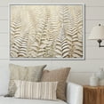 thumbnail image 1 of Designart "Symphony Of Golden Fronds IV" Ferns Floater Framed Canvas Prints, 1 of 5
