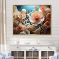 thumbnail image 1 of Designart "Symphony Of Underwater Florals" Coastal Coral Under Water Floater Framed Wall Art Living Room, 1 of 5