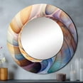 thumbnail image 1 of Designart "Symphony of Seashells II" Animals Rund Mirror For Wall Decor - Large Peach Round Print Mirror - Round Coastal Mirror 29" x 29" Inch - Wall Mounted Round Large Mirror, 1 of 5