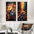 thumbnail image 1 of Designart "Symphony of Colors on Vinyl Records II" Vinyl Records Framed Wall Art Set Of 2 - Multi-Color Fashion Framed Wall Art Set Of 2, 1 of 7