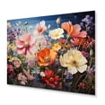 thumbnail image 1 of Designart "Symphony of Pink and White Wildflowers" Floral Metal Wall Art Prints, 1 of 1