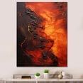 thumbnail image 1 of Designart "Tachisme Fusion in Volcanic Style II" Abstract Canvas Wall Art - Modern Red Tachisme Entryway Wall Art Print, 1 of 6
