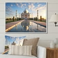 thumbnail image 1 of Designart "Taj Mahal Islam wall art I" Islamic Floater Framed Canvas Print, 1 of 7