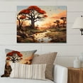thumbnail image 1 of Designart "Tales Baobab in Africa II" African Metal Art Living Room, 1 of 5