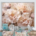 thumbnail image 1 of Designart "Tan Carnation Composition I" Carnations Floater Framed Canvas Wall Art, 1 of 5