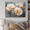 thumbnail image 1 of Designart "Tan Carnation Composition II" Carnations Floater Framed Canvas Prints, 1 of 5
