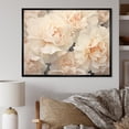 thumbnail image 1 of Designart "Tan Carnation Composition V" Carnations Floater Framed Wall Art Prints, 1 of 5