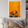thumbnail image 1 of Designart "Tangerine Trek Bike" Bicycle Picture Framed Canvas Wall Art, 1 of 5
