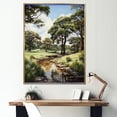 thumbnail image 1 of Designart "Tangled Golf Course Views" Sports Floater Framed Wall Decor, 1 of 7