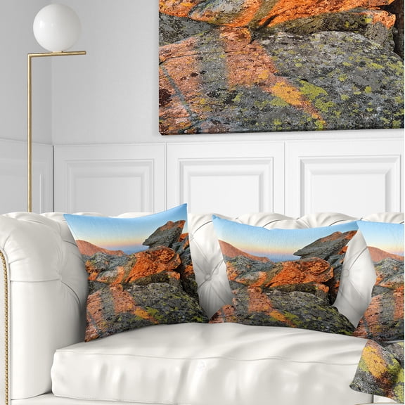 Designart Tatra Mountains Peak - Landscape Photography Throw Pillow - 16x16