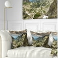 thumbnail image 1 of Designart Tatra Mountains from Hiking Trail - Landscape Photo Throw Pillow - 18x18, 1 of 5