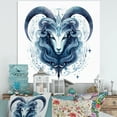 thumbnail image 1 of Designart "Taurus The Bull III" Astrology Metal Art Living Room, 1 of 5