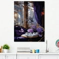 thumbnail image 1 of Designart "Tea Time In Viennese Velvet" Coffee Canvas Art Print, 1 of 7