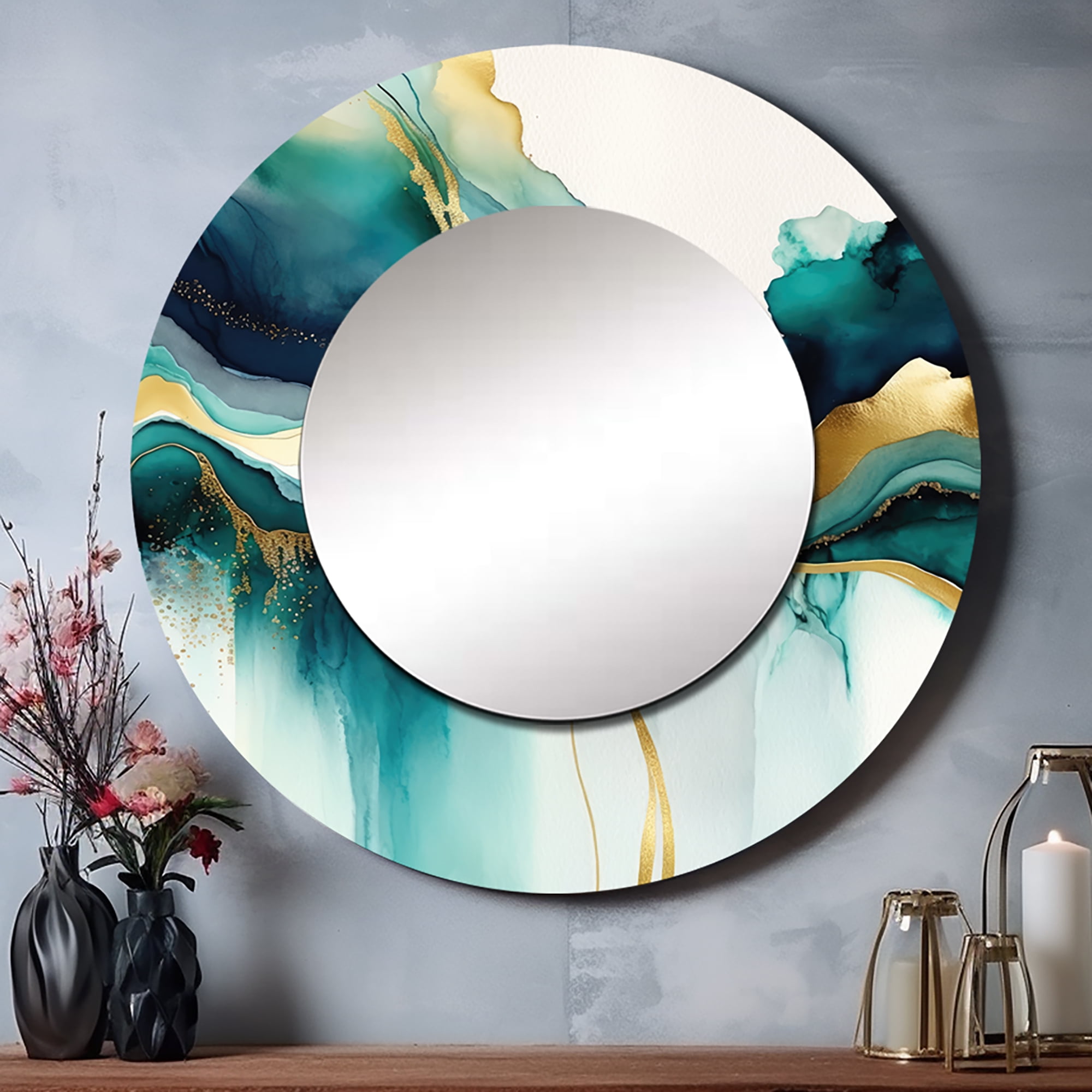 Mirror Roun Sample Designart