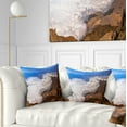 thumbnail image 1 of Designart Teide View Panoramic - Seascape Throw Pillow - 16x16, 1 of 5