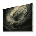 thumbnail image 1 of Designart "Tempestuous Dance Grey Storm III" Landscapes Print on Natural Pine Wood, 1 of 5