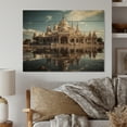 thumbnail image 1 of Designart "Temple Reflections Hinduisim Art wall decor II" Spiritual Print on Natural Pine Wood, 1 of 5
