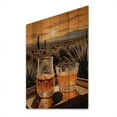 thumbnail image 1 of Designart "Tequila Sunrise Orange and Grey Mexican Art" Food & Beverage Print on Natural Pine Wood, 1 of 5
