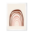 thumbnail image 1 of Designart 'Terracotta Minimalist Boho Art Rainbow I' Modern Framed Art Print, 1 of 4