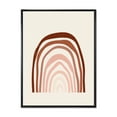 thumbnail image 1 of Designart 'Terracotta Minimalist Boho Art Rainbow I' Modern Framed Canvas Wall Art Print, 1 of 5