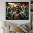 thumbnail image 1 of Designart "Terracotta Warriors China Art painting III" Chinese Floater Framed Canvas Art Print, 1 of 7