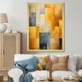 thumbnail image 1 of Designart "Tessellation With A Topaz Touch" Abstract Shapes Picture Framed Wall Decor, 1 of 5