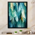 thumbnail image 1 of Designart "Tessellations In Teal" Abstract Shapes Picture Framed Canvas Prints, 1 of 5