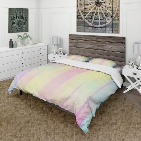 Designart 'Textured Abstract Grunge Background' Country Duvet Cover Set