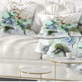 thumbnail image 1 of Designart Textured Floral Watercolor - Floral Throw Pillow - 12x20, 1 of 1