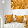 thumbnail image 1 of Designart Textured Flowing Yellow - Contemporary Throw Pillow - 18x18, 1 of 5