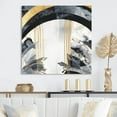 thumbnail image 1 of Designart "Textured Marble Painting II" Abstract Marble Metal Art Living Room, 1 of 5