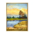 thumbnail image 1 of Designart 'The Awakening of Nature Over Meadows' Lake House Framed Canvas Wall Art Print, 1 of 5