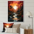 thumbnail image 1 of Designart "The Beauty Of Serene Lake Sunrises" Landscape Lake River Floater Framed Wall Decor, 1 of 1