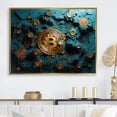 thumbnail image 1 of Designart "The Cryptocurrency Of Style" Fashion Bitcoin Floater Framed Canvas Prints, 1 of 5