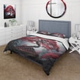 thumbnail image 1 of Designart "The Elegance of the Red Japanese Maple" Japan Art Bedding Covert Set - Global Coral People Bed Set With 2 Shams, 1 of 6