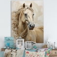 thumbnail image 1 of Designart "The Elegant Horse Portraiture I" Animals Horse Canvas Art Print, 1 of 1