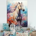 thumbnail image 1 of Designart "The Enchanted Horse In Vibrant Colors" Animals Horse Wall Art Prints, 1 of 1