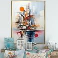 thumbnail image 1 of Designart "The Enchanted Sunrise By The Castle Lake" Castles Floater Framed Canvas Art Print, 1 of 5