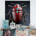 thumbnail image 1 of Designart "The Enigmatic Lullaby Of A Mysterious Beetle" Insects & Bugs Floater Framed Wall Art Prints, 1 of 5