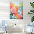 thumbnail image 1 of Designart "The Expressive Barrier Of The Coral Reef IV" Coastal Coral Under Water Canvas Art Print, 1 of 7