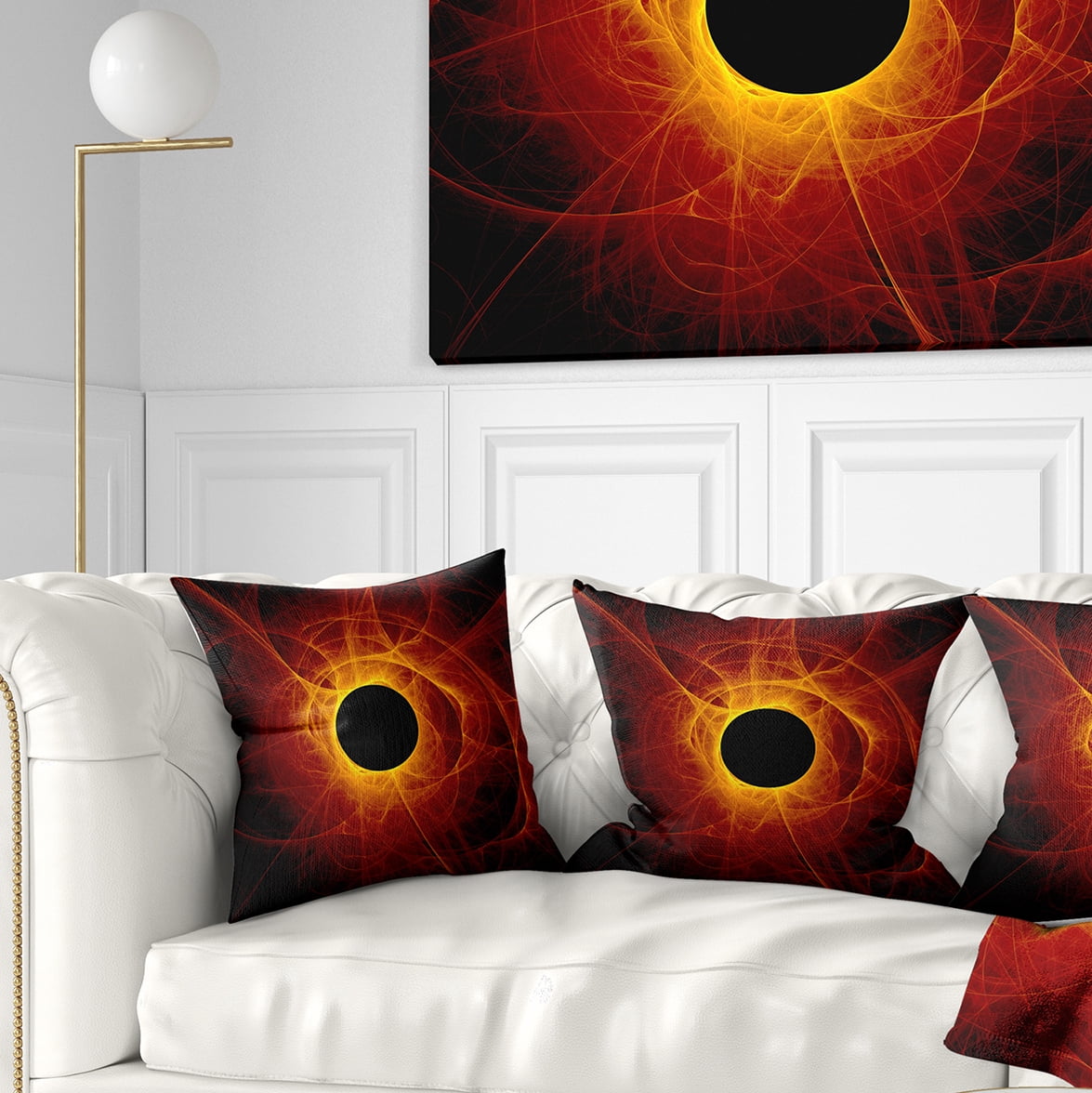 Designart The Eye of God Digital Art - Abstract Throw Pillow - 16x16