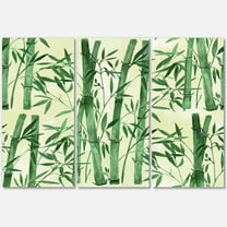 Designart ' The Forest of Bamboo Branches I ' Tropical Canvas Wall Art Print