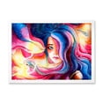 thumbnail image 1 of Designart 'The Girl Portrait With The Glowing Hair' Modern Framed Art Print, 1 of 4
