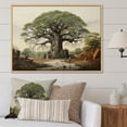 thumbnail image 1 of Designart "The Guardians Baobab Tree II" Floral Floater Framed Canvas Art Print, 1 of 7
