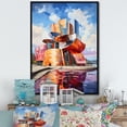 thumbnail image 1 of Designart "The Guggenheim Museum of Bilbao, Spain I" Cityscapes Floater Framed Wall Art Living Room, 1 of 7
