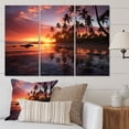 thumbnail image 1 of Designart "The Hawaiian Sunrise" Nautical & Beach Metal Art Print Set, 1 of 5