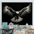 thumbnail image 1 of Designart "The Hunter'S Power Of The Bold Eagle IV" Animals Eagle Floater Framed Canvas Prints, 1 of 5