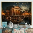thumbnail image 1 of Designart "The Iconic Pantheon in Rome, Italy" Architecture Floater Framed Wall Decor, 1 of 7