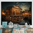 thumbnail image 1 of Designart "The Iconic Pantheon in Rome, Italy" Architecture Floater Framed Wall Decor, 1 of 7